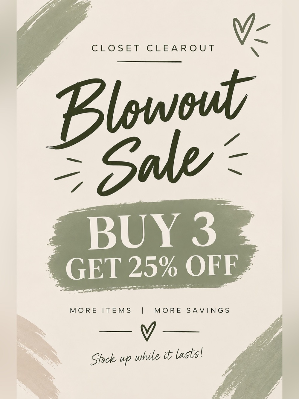 Blowout Sale - Everything Must Go!!! (Men’s Clothing)